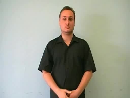 Watch how to sign 'went' in American Sign Language.