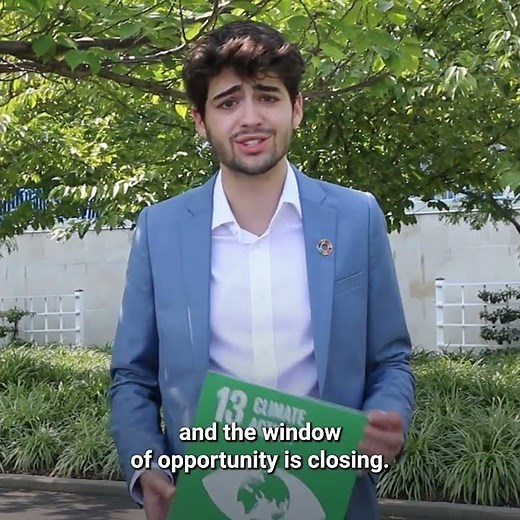 Actor Joshua Rush visits United Nations, calls for urgent climate action #shorts