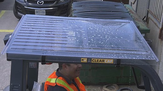 Clear Forklift Overhead Cab Covers