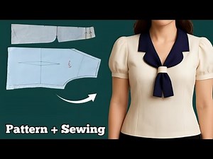 ✅ DIY Sewing: Pattern Making for a Unique Collar | A Surprisingly Easy Method