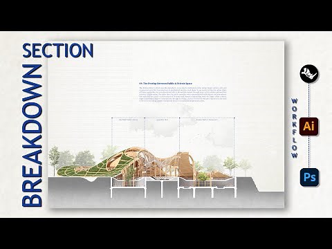 Architectural Drawing Breakdown: Section Creation with Rhino, Illustrator, and Photoshop Made Easy!