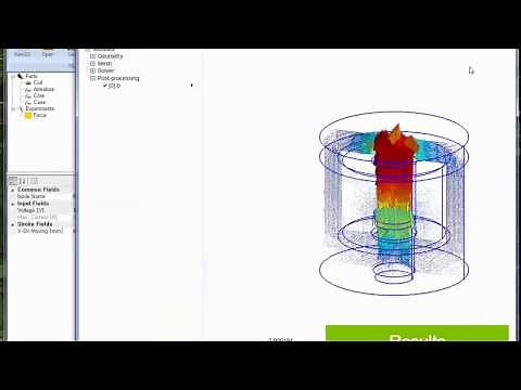 Free 3D magnetic simulation for a solenoid (Open Source, V0.9)