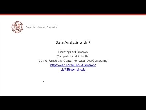 Data Analysis with R