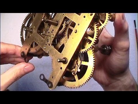 Clock Repair Basics. Letting down the mainspring power. Mainspring Clamps. Beginner lesson.