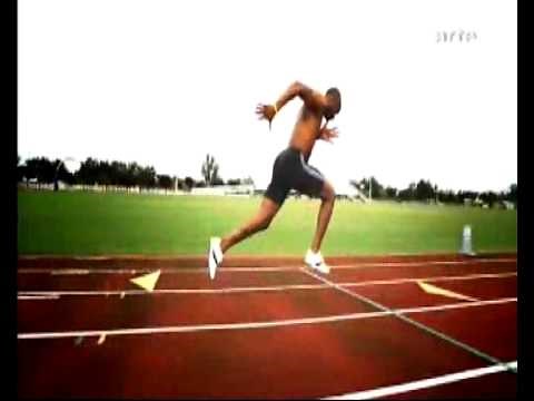 Asafa Powell Slow Motion Sprint / 100 mètres ralenti