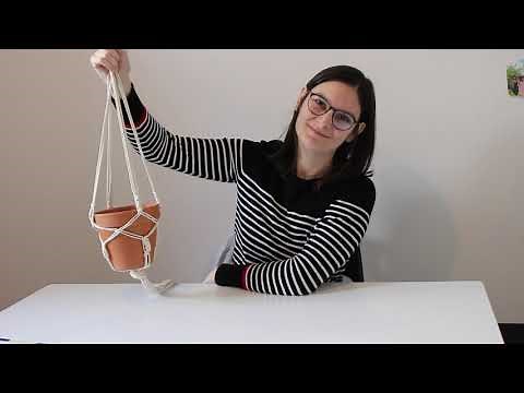 TUTO DIY : Suspension pour plantes en macramé