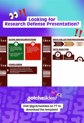 Research Defense Presentation PowerPoint Template Download