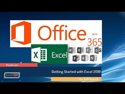 Excel 2019 Tutorial for the Absolute Beginner: General Excel Concepts and the User Interface - P1