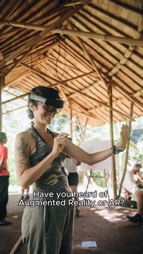 How is Augmented Reality (AR) technology used in bamboo design and construction? AR is used to overlay digital models that we have created in 3D modeling software onto our site. This eliminates the use of construction drawings entirely, because the model is projected into physical space and these overlays indicate the placement of every structural element, so as to guide the build. Through the support and guidance of @garvin.goepel and @kristof.crolla from @hkuarchitecture , we began implementin