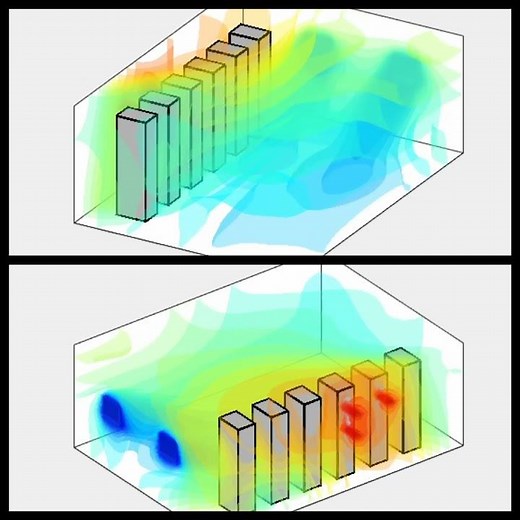 Data Center Cooling Visualization: MATLAB Fast Flow Dynamics Technique