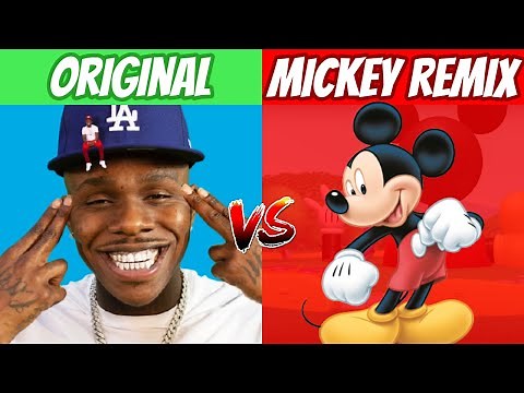 POPULAR RAP SONGS vs MICKEY MOUSE REMIXES!