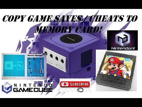 How to copy game saves / cheats for Gamecube games from SD to Memory card!