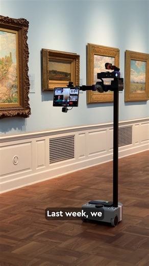 🤖 Our first robot in the galleries! We recently welcomed Henry Evans for a special visit using the Stretch robot, demonstrating new ways people with disabilities can use robots to access and experience art from their homes. #DisabilityPrideMonth | Portland Art Museum