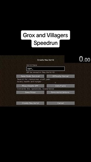 Grox and Villagers Speedrun