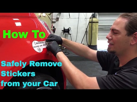 Sticker Removal - "How To" Video Tutorial