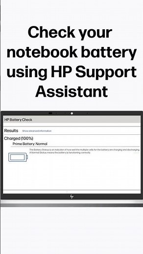 Check your notebook battery using HP Support Assistant | HP Computers #shorts