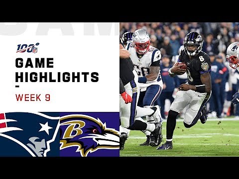 Patriots vs. Ravens Week 9 Highlights | NFL 2019