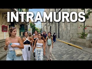The BEST of MANILA CITY | Intramuros Walking Tour & Street Food | Manila, Philippines