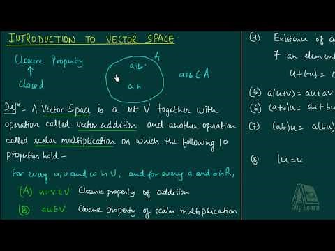 Introduction to Vector Spaces | Detailed Definition with Examples