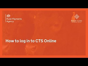 How to log in to CTS Online