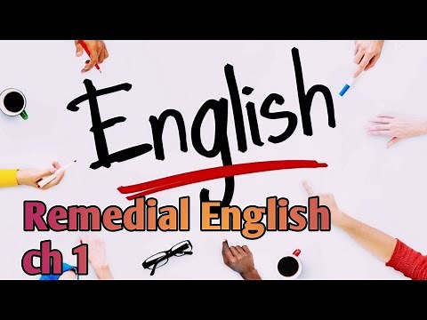 Remedial English chapter one