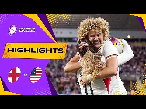 Red Roses run riot in opener 🔥 | England v USA | Rugby World Cup 2025 | Highlights