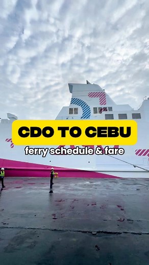 CAGAYAN DE ORO TO CEBU ferry schedule and fare via 2GO Travel | Escape Manila