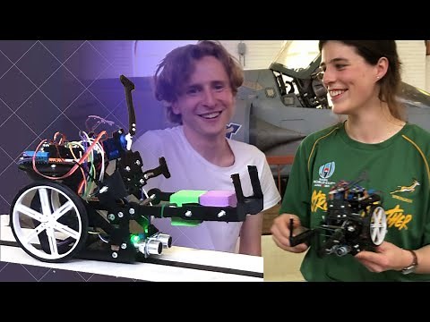 3rd Year Engineering students work on a Mechatronics Project