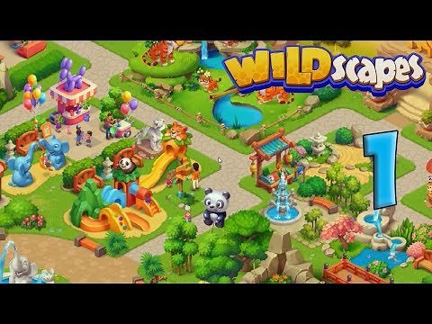 Wildscapes Part 1 - Zoo Decoration [ Gameplay Story ] Украшение Зоопарка HD