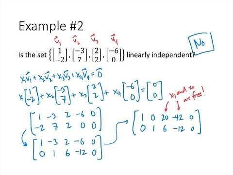 Linear Algebra - Lecture 15 - Linear Independence