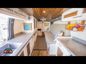 Stealth DIY Chevy Express Camper Van Tiny House Tour - Full Time Vanlife