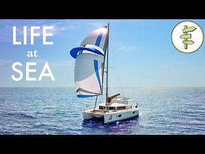 Couple Living on a Sailboat & Running a Small Business While Off the Grid + Catamaran Tour