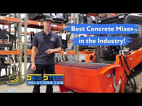 Eterra Concrete Mixers - Overview + Demonstration | Skid Steer Solutions