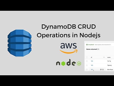 Amazon DynamoDB CRUD operations in Nodejs | Backend Development with AWS