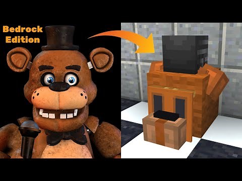 Building Every FNAF 1 Animatronic in Minecraft! (Bedrock Edition) | OUTDATED