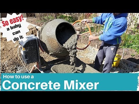 How to Mix Concrete with a Cement Mixer