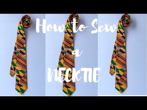 How to make a necktie | Free Pattern | Men's fashion
