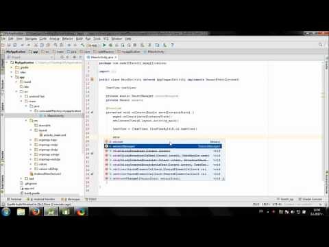 Develop simple Magnetic Field meter in Android Studio