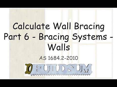 Calculate Wall Bracing - Part 6 - Design Bracing Systems - Walls