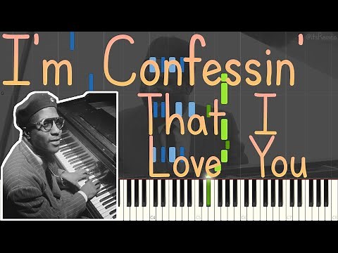 Thelonious Monk - I'm Confessin' That I Love You 1965 (Solo Jazz Piano Synthesia)
