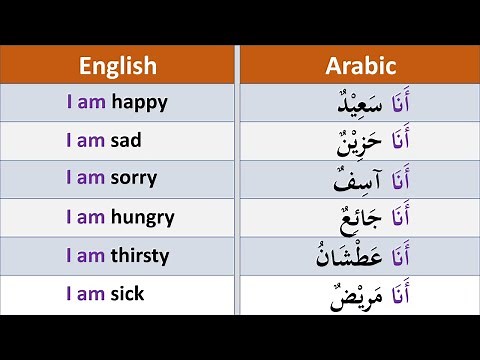 18 Arabic Phrases - To Speak Arabic (English - Arabic)