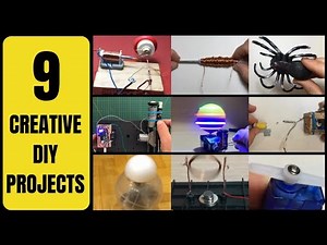 9 Creative DIY Tech Projects to Try at Home. All Homemade. diy video collection