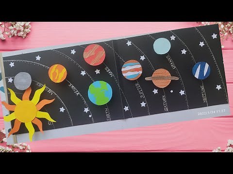 solar system craft DIY Planets Craft | Solar System Model Paper planets SOLAR SYSTEM MODEL