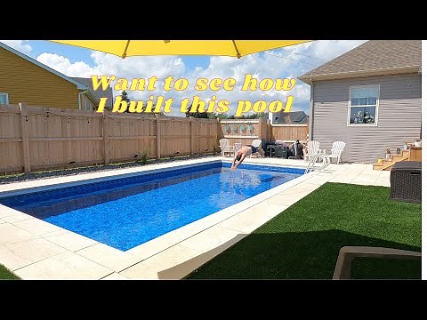 Pool construction ICF step by step (instructional)