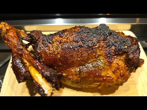 🔥 Juicy Roasted Goat Leg Recipe | Easy Oven Baked Goat Meat #goatleg