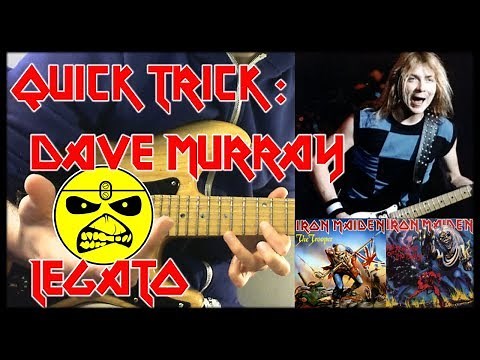 Quick Guitar Tricks IRON MAIDEN Dave Murray Solo Legato Technique