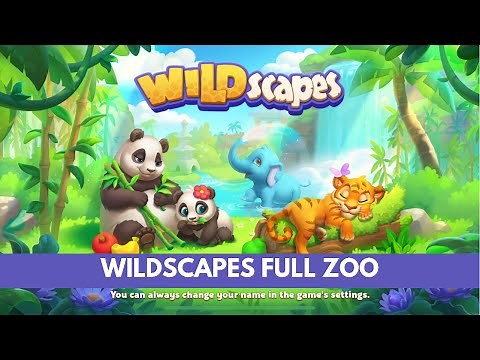 Wildscapes Walkthrough Gameplay | Zoo Decoration & Unlocking All Animals
