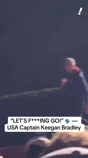 Keegan Bradley firing up the crowd before the start of the Ryder Cup 🔥 (via Golf Digest) | Yahoo Sports