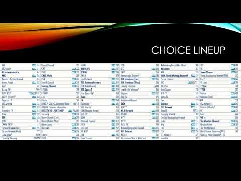 Directv Choice package Overview - Channel Lineup