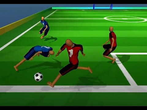 AI system learns to play soccer from scratch
